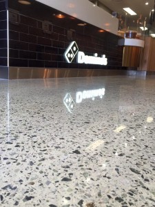 Dominos Polished Concrete retail floor