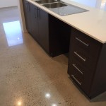polished concrete kitchen floor