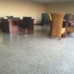 polished concrete office floors