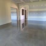 polished concrete floors living room